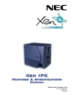 Предварительный просмотр 1 страницы NEC XEN IPK DIGITAL TELEPHONE Features & Specifications  Manual