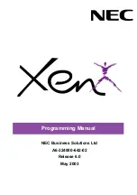 NEC Xen Master Programming Manual preview