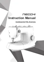 Necchi K408A Instruction Manual preview