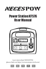 Necespow N7576 User Manual preview