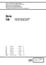 Necta Vending Solutions SpA Zeta CB Series Installation - Use - Maintenance preview