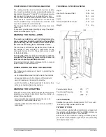 Preview for 7 page of Necta KIKKO ES6 Installation, Use And Maintenance Manual