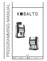 Necta Kobalto Programming Manual предпросмотр