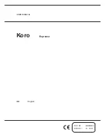 Preview for 1 page of Necta Koro User Manual