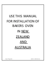 Nectre Fireplaces Baker's Oven Installation & Operating Instructions Manual preview