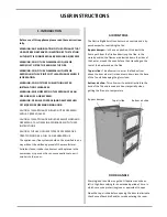 Предварительный просмотр 2 страницы Nectre Fireplaces Big Bakers Operating Instructions Manual
