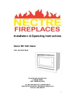 Предварительный просмотр 1 страницы Nectre Fireplaces FS 800 Operating Instructions Manual