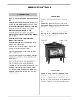 Предварительный просмотр 2 страницы Nectre Fireplaces MK1 LE Operating Instructions Manual