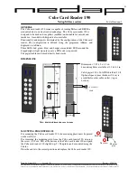 Nedap Cube Card Reader 190 Install Manual preview