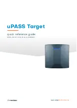 Предварительный просмотр 1 страницы Nedap uPASS TARGET Quick Reference Manual