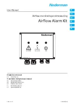 Preview for 1 page of Nederma Airflow Alarm Kit User Manual