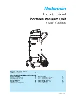 Nederman 160E Series Instruction Manual preview