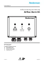 Nederman Airflow Alarm EX 40 User Manual предпросмотр