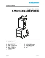 Nederman E-PAK 300 DX Instruction Manual preview