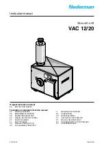 Preview for 1 page of Nederman VAC 12 Instruction Manual