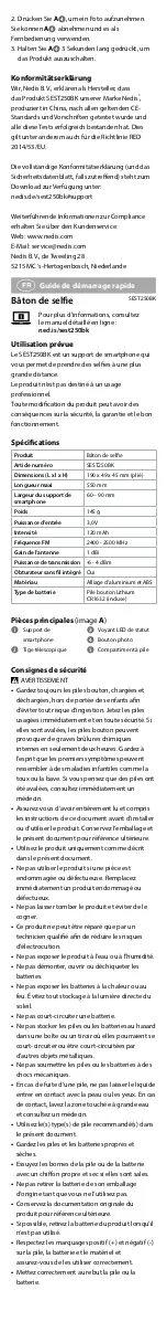 Preview for 3 page of nedis 5412810329137 Quick Start Manual