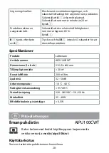 Preview for 28 page of nedis AIPU100CWT Quick Start Manual