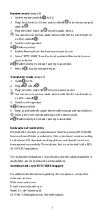 Preview for 7 page of nedis BTTC100BK Quick Start Manual