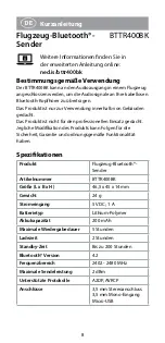 Preview for 8 page of nedis BTTR400BK Quick Start Manual