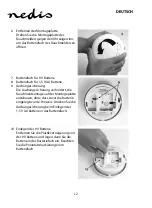 Preview for 12 page of nedis DTCTSC10WT Manual