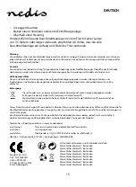 Preview for 15 page of nedis DTCTSC10WT Manual