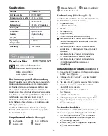 Preview for 5 page of nedis DTCTSL50WT Quick Start Manual