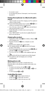 Preview for 6 page of nedis HPBT2052WT Quick Start Manual