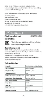 Предварительный просмотр 64 страницы nedis HPBT3050BK Quick Start Manual