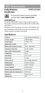 Preview for 5 page of nedis HPBT5052BK Quick Start Manual