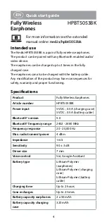 Preview for 4 page of nedis HPBT5053BK Quick Start Manual