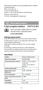 Preview for 67 page of nedis HPBT5053BK Quick Start Manual