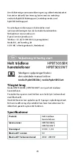 Preview for 45 page of nedis HPBT5055BK Quick Start Manual