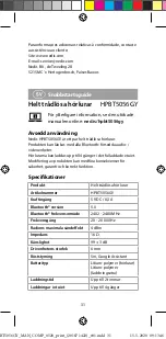 Preview for 31 page of nedis HPBT5056GY Quick Start Manual