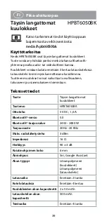 Preview for 39 page of nedis HPBT6050BK Quick Start Manual