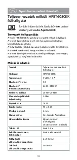 Preview for 51 page of nedis HPBT6050BK Quick Start Manual