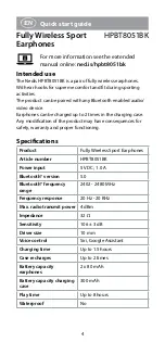 Preview for 4 page of nedis HPBT8051BK Quick Start Manual