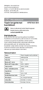 Preview for 35 page of nedis HPBT8051BK Quick Start Manual