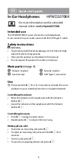 Preview for 4 page of nedis HPWD2070BK Quick Start Manual