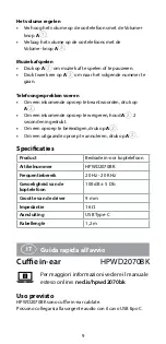 Preview for 9 page of nedis HPWD2070BK Quick Start Manual