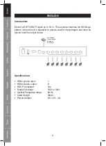 Предварительный просмотр 2 страницы nedis HQ AVSPLIT-40 Manual