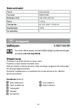 Preview for 26 page of nedis KAWP200BK Quick Start Manual