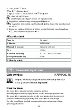 Preview for 33 page of nedis KAWP200BK Quick Start Manual