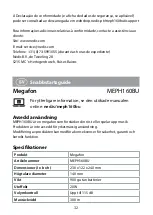 Preview for 32 page of nedis MEPH160BU Quick Start Manual