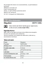 Preview for 36 page of nedis MEPH160BU Quick Start Manual