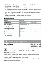 Preview for 8 page of nedis MEPH2020WT Quick Start Manual