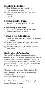 Preview for 7 page of nedis RDFM1110SI Quick Start Manual