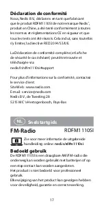 Preview for 17 page of nedis RDFM1110SI Quick Start Manual