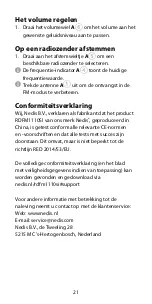 Preview for 21 page of nedis RDFM1110SI Quick Start Manual