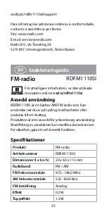 Preview for 35 page of nedis RDFM1110SI Quick Start Manual