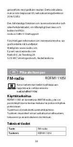 Preview for 39 page of nedis RDFM1110SI Quick Start Manual